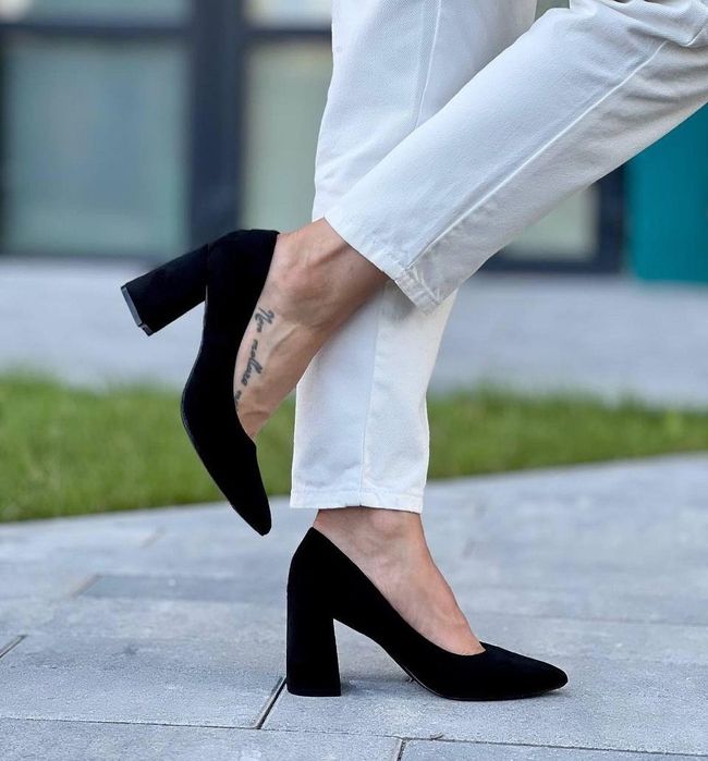 Замшевые туфли классика