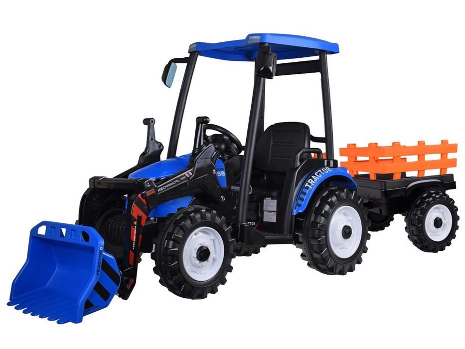 2x200w TRAKTOR elektryczny na akumulator dla dziecka przyczepa łyżka