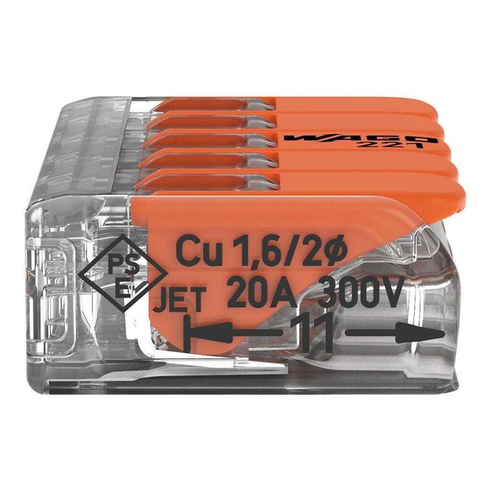 WAGO szybkozłączka universalna  drut /linka 5x0,20-4mm² 25 szt Mrągowo