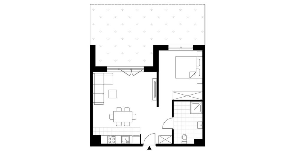 2-pokojowe mieszkanie 45 m² + ogródek - View 3