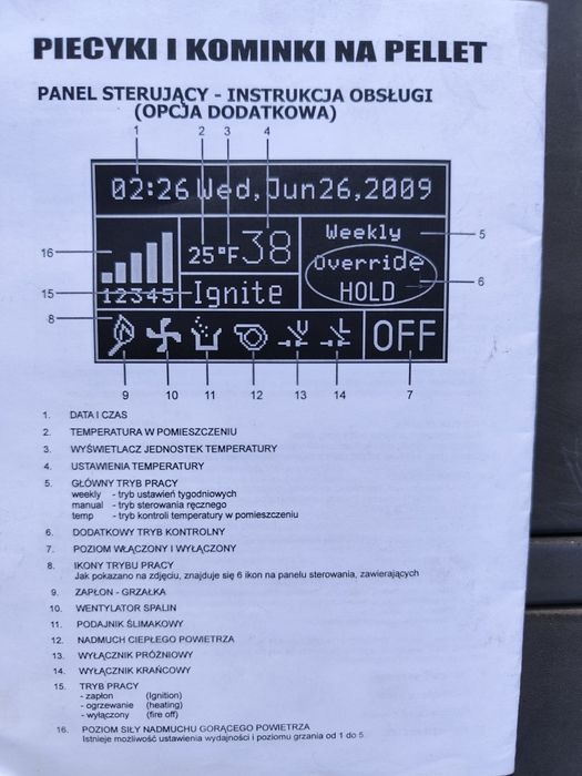 Transport porządny piec koza na pellet z termostatem 3-9kw