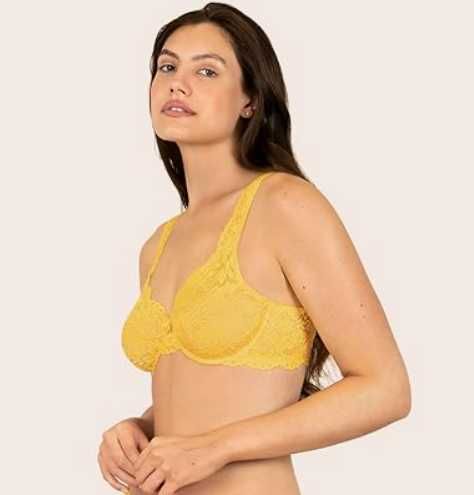 Бюстгальтер Ulla Popken на косточках, кружево большой р.6XL–7XL