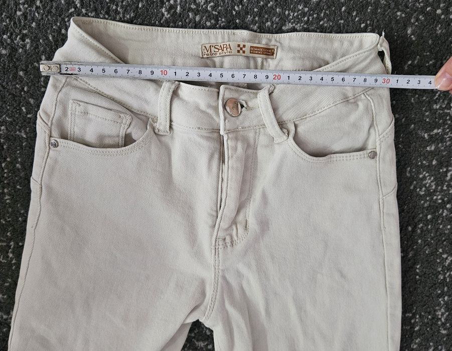 Spodnie damskie jeans rurki M.Sara XS 33