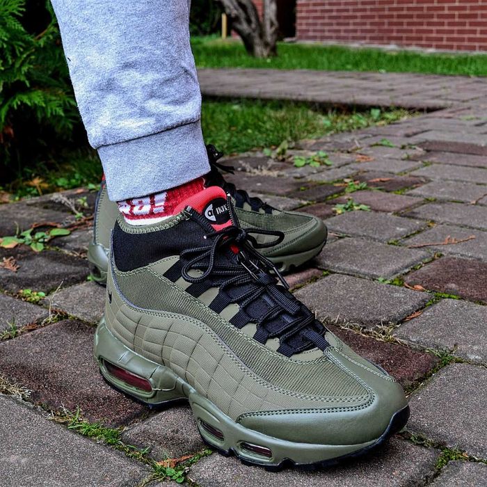 Мужские зимние кроссовки Nike Air Max 95 Sneakerboot "Khaki" 40-45
