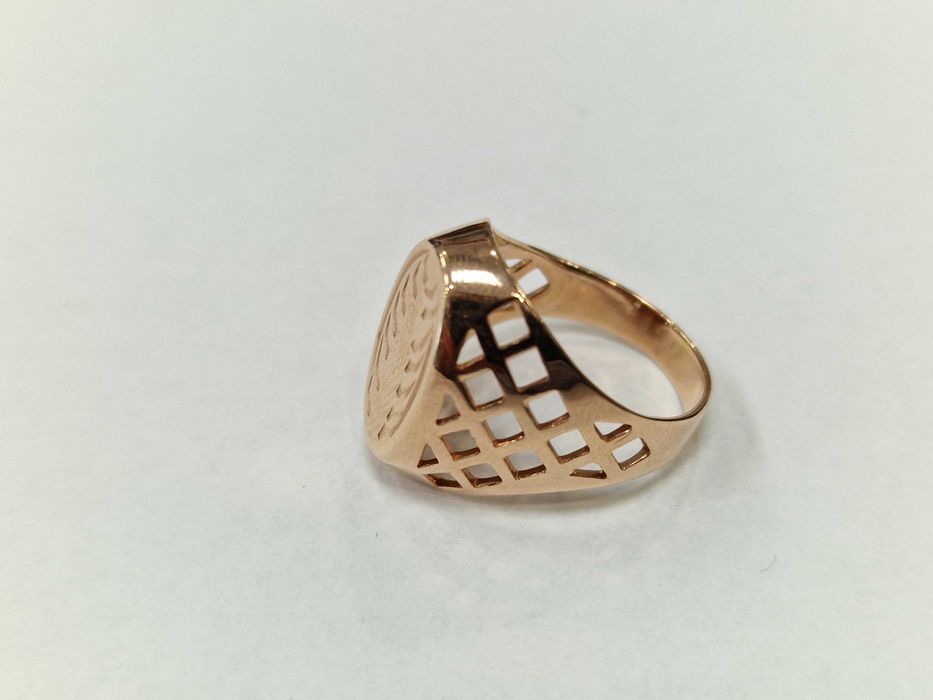 ZSRR 1958/ Złoty sygnet/ Radzieckie 583/ 5.68 gram/ R17/ Lite złoto