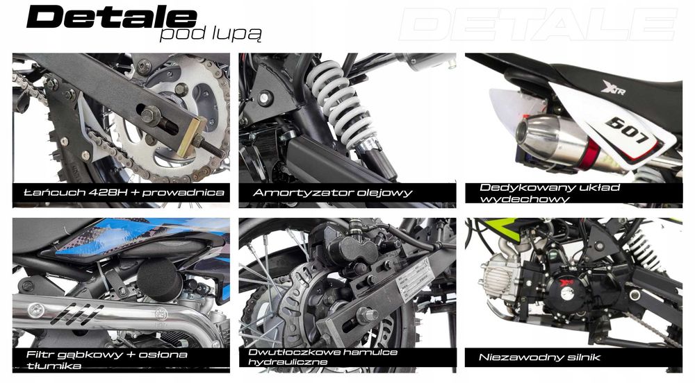 Cros kros 125 cc kxd xtr koła 17/14 nowy dostawa gratis rozrusznik