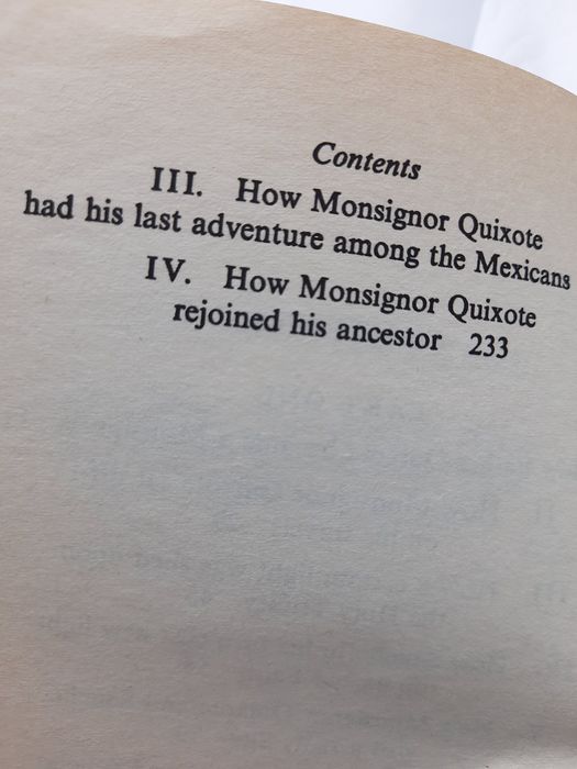 Graham Greene, Monsignor Quixote, англ.