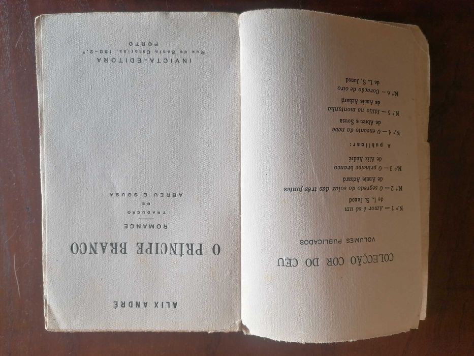 Colecção Côr do céu 3 Livros anos 40
