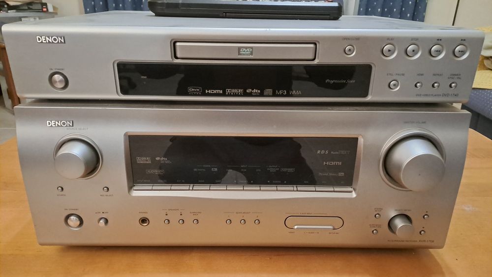Amplificador e DVD Denon 7.1