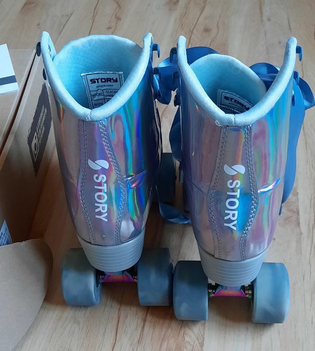 Wrotki rolki figurowe tradycyjne Story Quad skate dziewczęce roz. 38