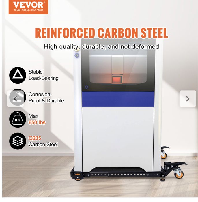 Suporte com rodas para 300kgs VEVOR