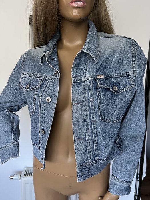 Mustang katana kurtka jeansowa damska S krótka niebieska granat