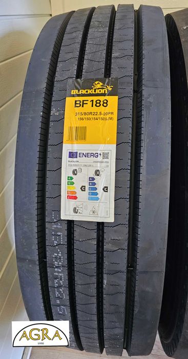 315/80R22.5 (1210netto) BLACKLION  BLACK LION opona opony nowa przód
