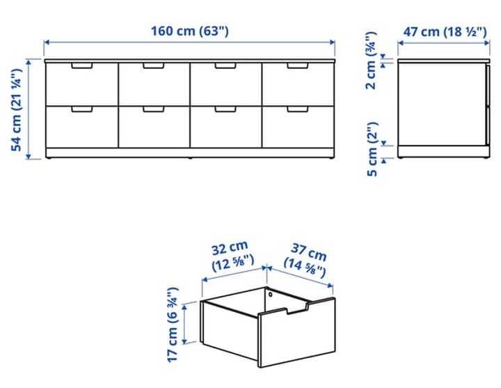 cómoda NORDLI . IKEA . arrumação . impecável