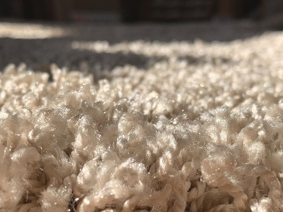 Килим ворсистий ковер ворсовий лапша беж