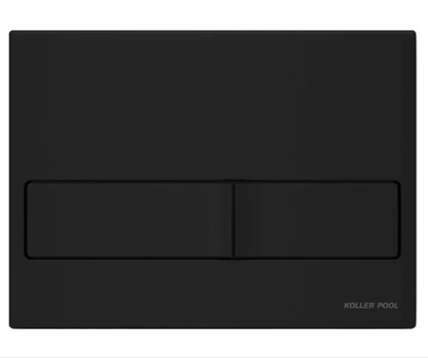 Інсталяція KollerPool Чорна матова кнопка з унітазом Rimless Мікроліфт