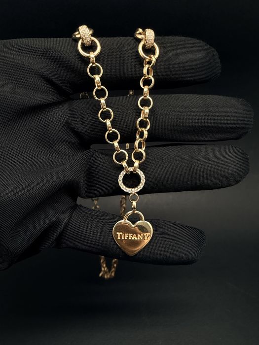 Золоте кольє в стилі Tiffany&Co / золотое колье в стиле Tiffany&Co/ЗНИЖКА ВІД ЦІНИ