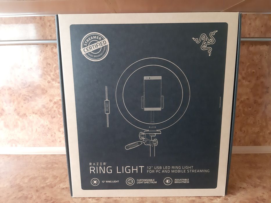 Штатив з лампою Razer Ring Light 12"led (набір для блогера,стрімера)