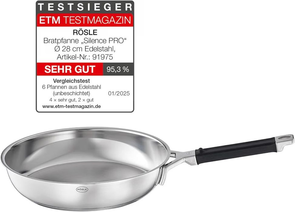 Rösle patelnia ze stali nierdzewnej 28 cm