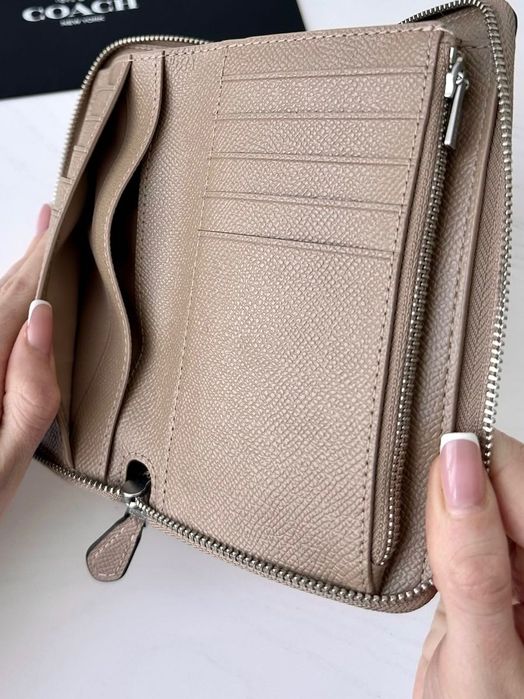 COACH Medium Zip Around Жіночий гаманець шкіряний оригінал подарунок