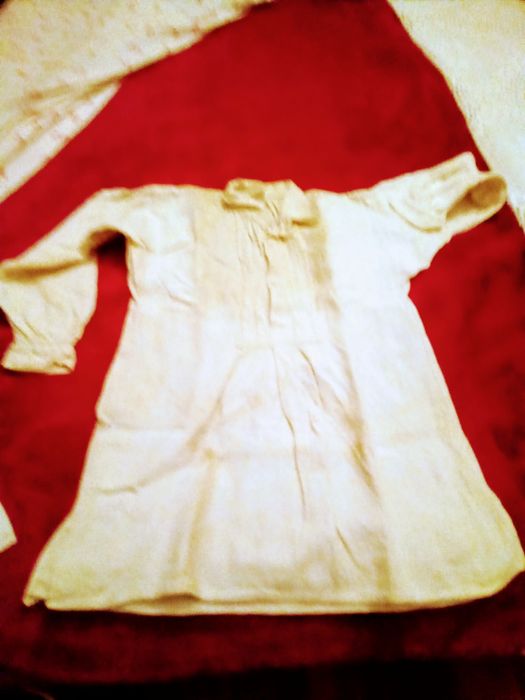 Camisa de traje de folclore muita antiga  em linho