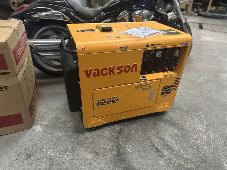 Генератор дизельний VACKSON546700T 5 кВт у шумопоглинальному кожусі