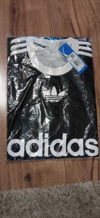 KOSZULKA T-SHIRT adidas m l xl biała czarna