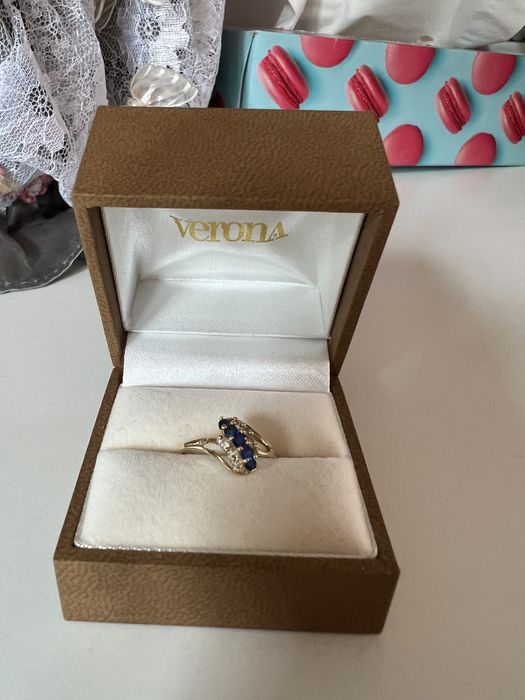 Delikatny złoty pierścionek Verona próba 585 rozm 12