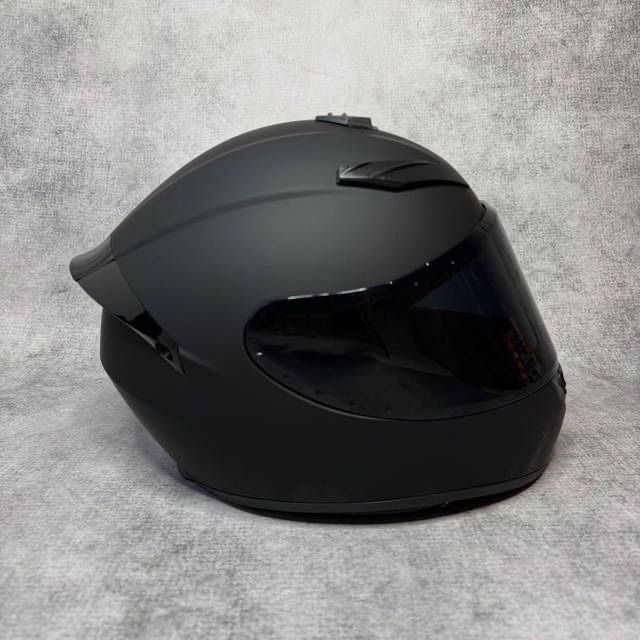 Мотошолом Чорний Інтеграл Фулфейс Мотошлем Шолом Шлем