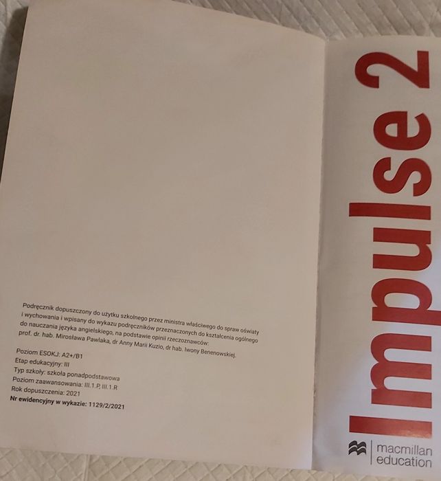 Podręcznik Impulse 2 A2+/B1 Macmillan***DARMOWA WYSYŁKA!