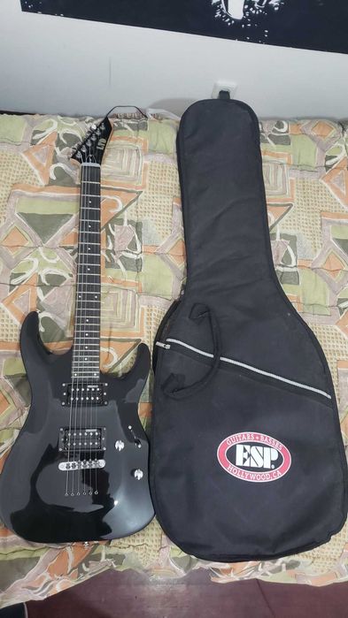 Guitarra preta - LTD MH 10