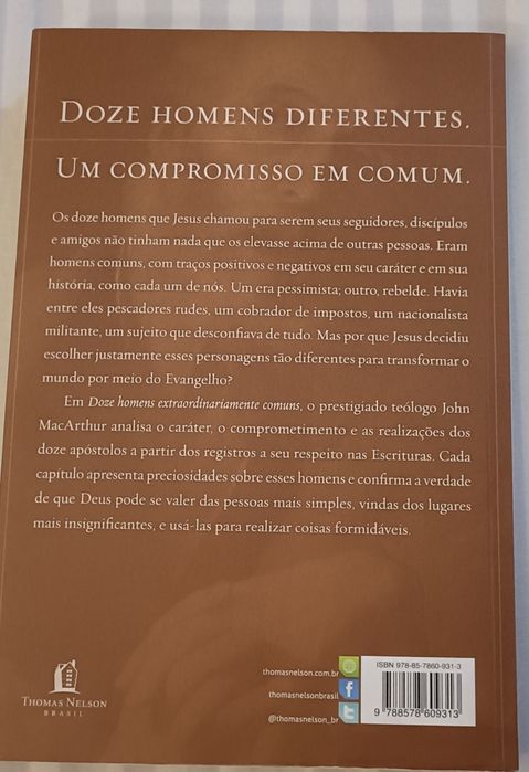 John MacArthur Livro novo "Doze homens extraordinariamente comuns"