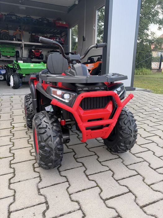 Duży Quad na Akumulator XMX607 4 x 70 Watt 24 V 7Ah Pilot Miękkie koła Czerwony