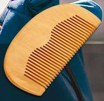 Pente de Madeira para barba cabelo Professional Barbearia