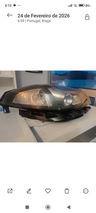 Farol xenon Renault laguna lado direito