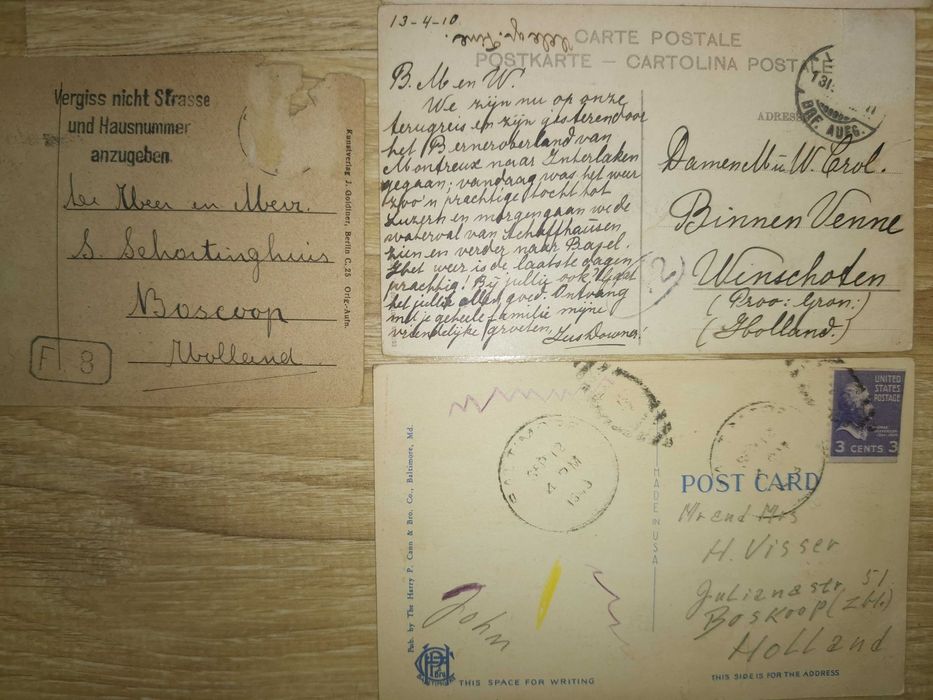 Stare pocztówki - Rotterdam, Luzerne, Berlin + inne (10)