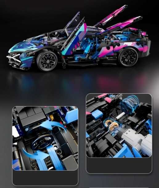 Zestaw Klocków Konstrukcyjnych Lamborghini Cyberpunk – 1314 El