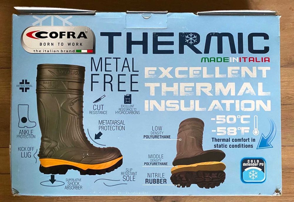 Buty ochronne BHP Cofra  roz 43  termiczne S5  CI HRO CR AN M SRC