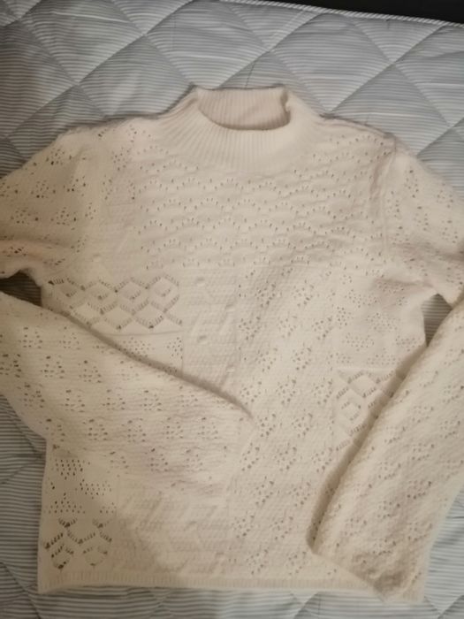 Sweter ażurowy wzór