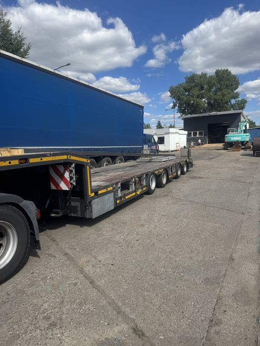 Man TGX pomoc drogowa naczepa 4 osie 70 cm wysokość