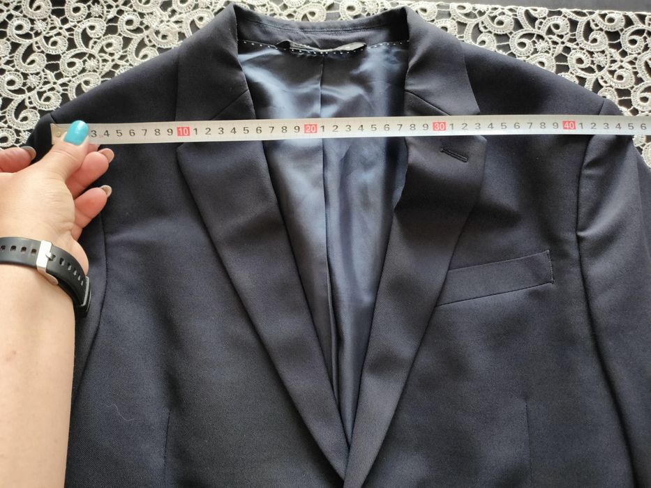 Granatowa marynarka Zara 48