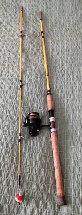 cana de pesca com carreto