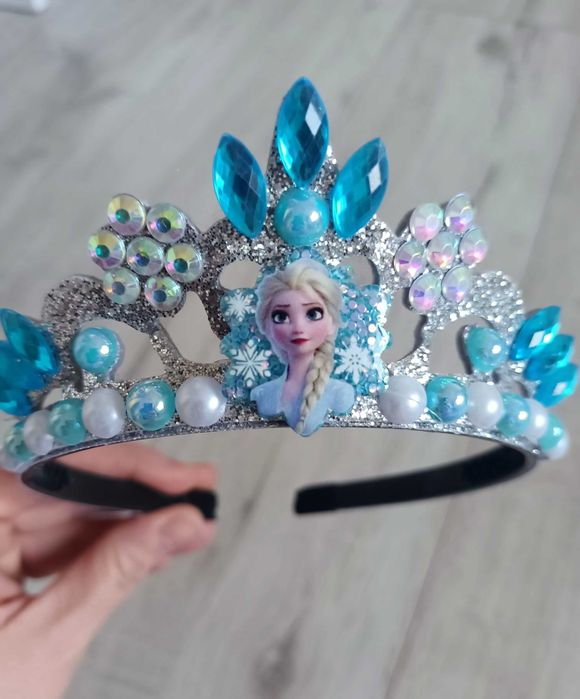 Nowa korona opaska Elsa Kraina Lodu akcesoria przebranie