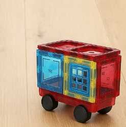 Duże Klocki Magnetyczne 3D 45 elementów Konstrukcyjne Magnetic Panele