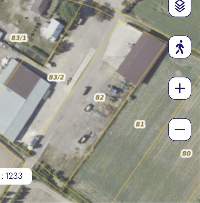 Sprzedam plac mieszkaniowo uslugowy 0,55 ar . Wiaty , waga