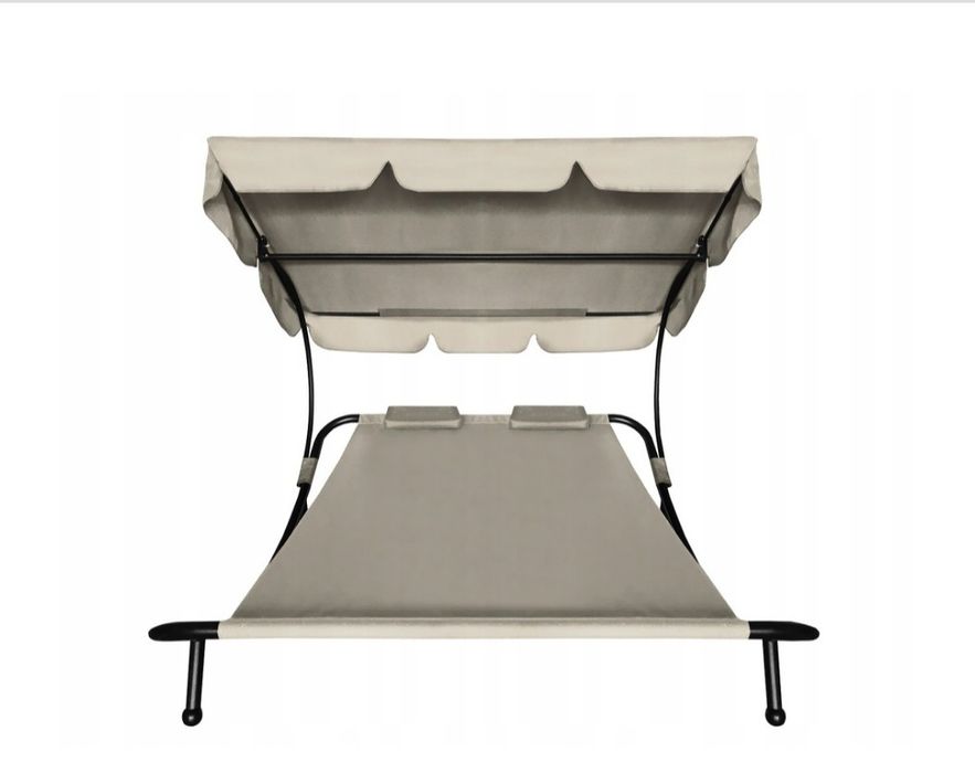 Leżak plażowy ogrodowy dwuosobowy duża  leżanka dla 2 osób