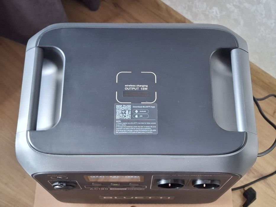Зарядна станція Bluetti AC180 гарантія