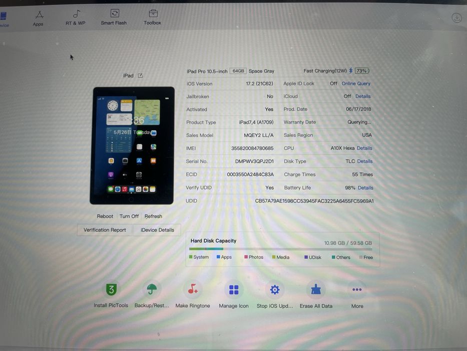 iPad Pro 10.5 64 Gb LTE 98% акум ІДЕАЛ Айпад Про 10.5 64 Гб ЛТЕ планшет Apple