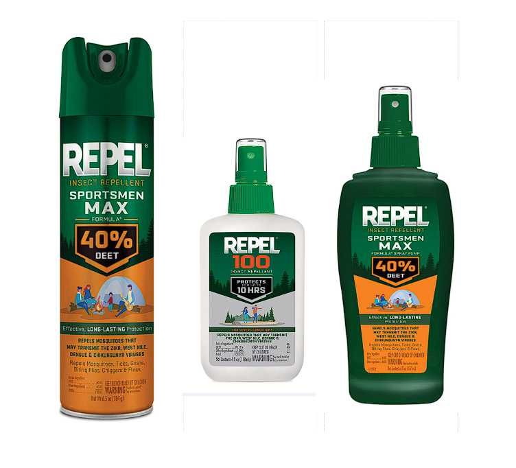 Засіб від комарів та кліщів Repel Sportsmen Max Formula 40% DEET , 100% DEET  Made in USA