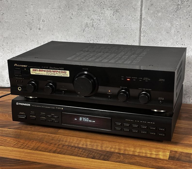 Pioneer A-209R, F-104 zestaw audio tuner wzmacniacz stereo